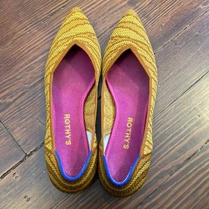 Rothy's Golden Zebra Points Size 10